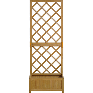 Large Wooden Garden Planter Lattice