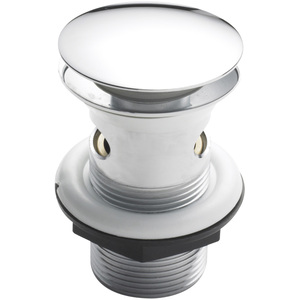 Easyclean Push Button Plug Basin Slotted Waste Chrome