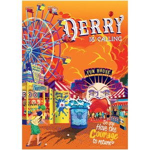IT Derry Fairground Art Print