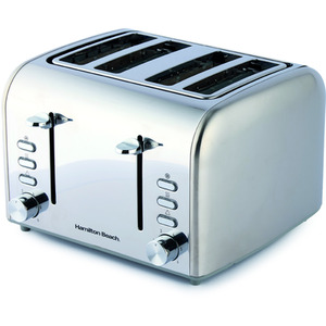 Rise 4 Slice Toaster Brushed And Polished Stainless Steel