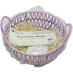 Round Woven Hamper Basket