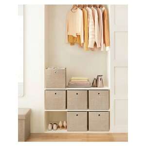SONGMICS Storage Boxes, Set of 6 Non-Woven Fabric Box
