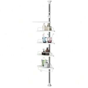 SONGMICS Adjustable Bathroom Corner Shelf