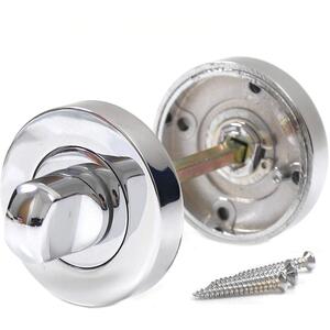 Turn and Release Set for Bathroom Lock Polished