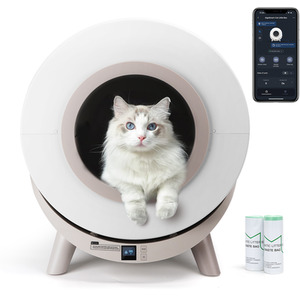 Self Cleaning Cat Litter Tray, 80L Automatic Cat Litter Box