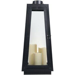Black Triple LED Candle Lantern