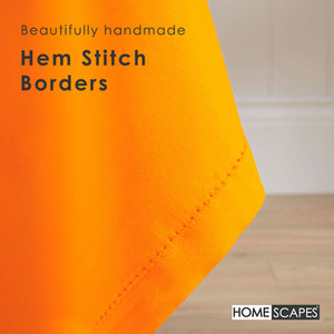 Orange Plain Cotton Round Tablecloth shot 9903661