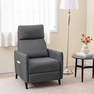 Linen Fabric Reclining Armchair