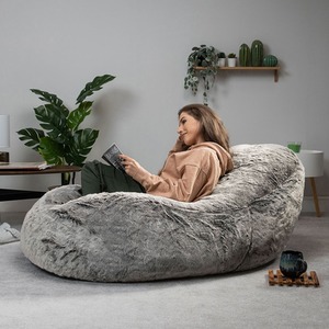 icon Faux Fur Dream Lounger Bean Bag Chair