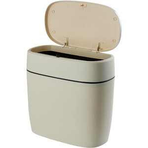 Slim 9L Rubbish Bin with Press-Top Lid