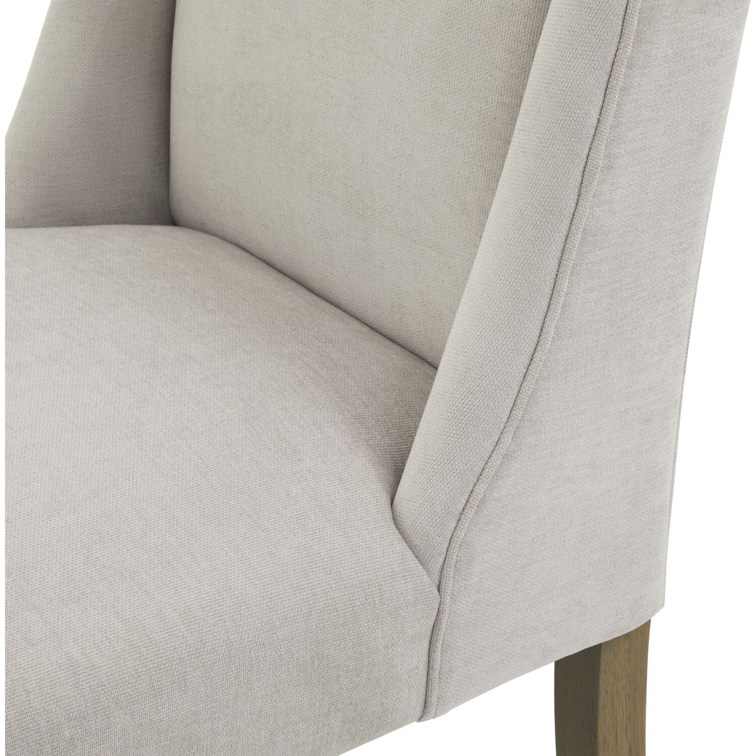 Compton Woven Fabric Dining Chair With Rubberwood Frame - Grey