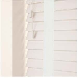50mm Slat Real Wood Venetian Blind With Tapes 120cm Drop