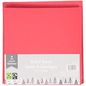 Cards and Envelopes Red and Green