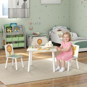 AIYAPLAY 3-Piece Toddler Table and Chair Set