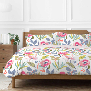 Mia Floral Polycotton Duvet Cover Set