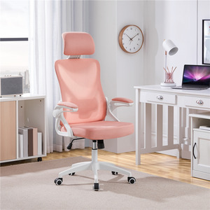 Pink / 11.4kg Yaheetech Ergonomic High Back Office Chair shot 10859381