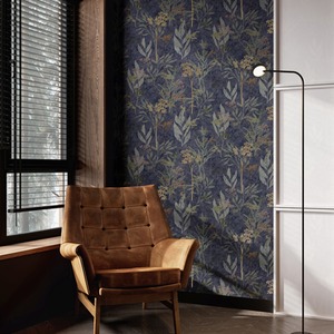 Navy Superfresco Easy Solstice Floral Wallpaper shot 10903746