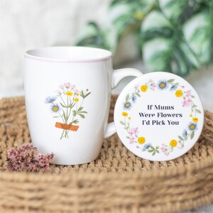 Flowers Mug And Coaster Gift Set