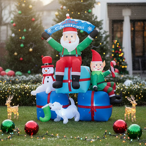 Lifeideas 2.1m LED Inflatable Christmas Santa