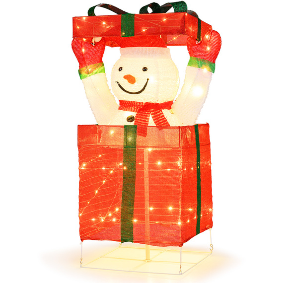 Pre-Lit Pop up Snowman