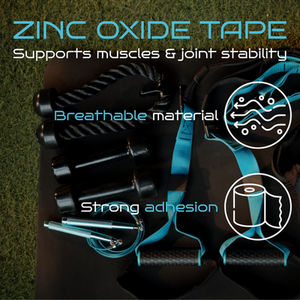Locked In Zinc Oxide Tape 3 Pack Sports Tape for Joint Support