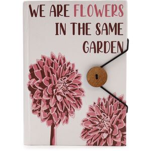Notebook with strap Flowers in the Same Garden