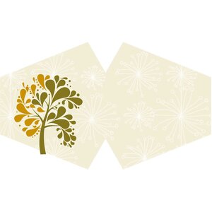 Reusable Fashion Face Covering - Golden Tree for Adults