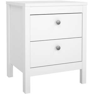 Gossmere Matt 3 Piece Bedroom Set Bedside Table Chest of Drawers 3 Door Wardrobe