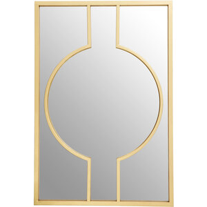 Brussels Baroque Rectangular Gold Finish Wall Mirror