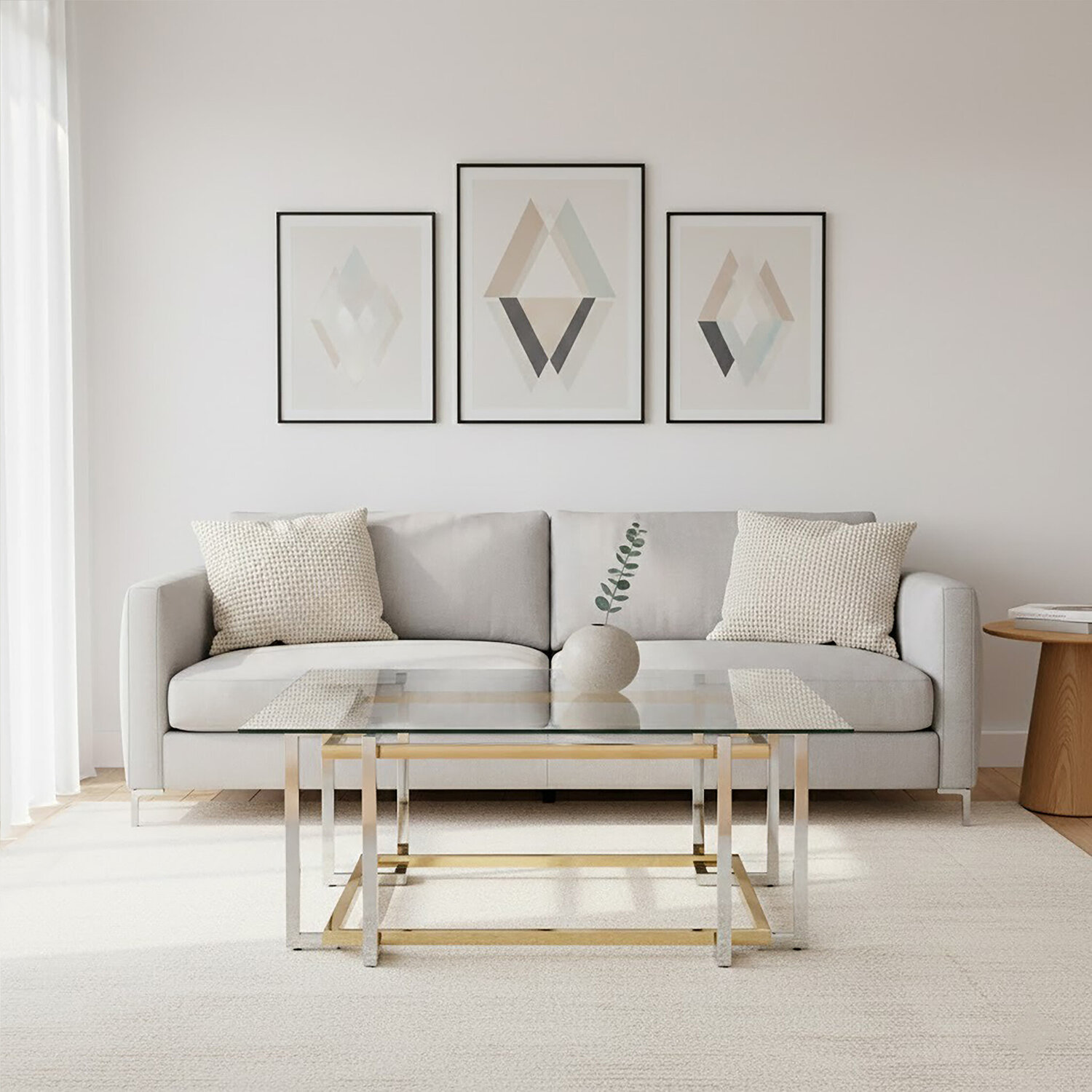 Interiors By Premier Elino Silver And Gold Coffee Table - Gold