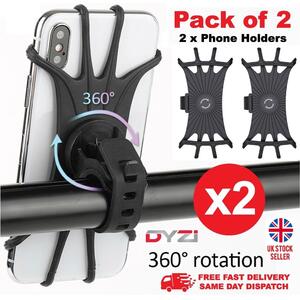 Bike Phone Holder Mount 360 Rotatable Universal Pack Of 2