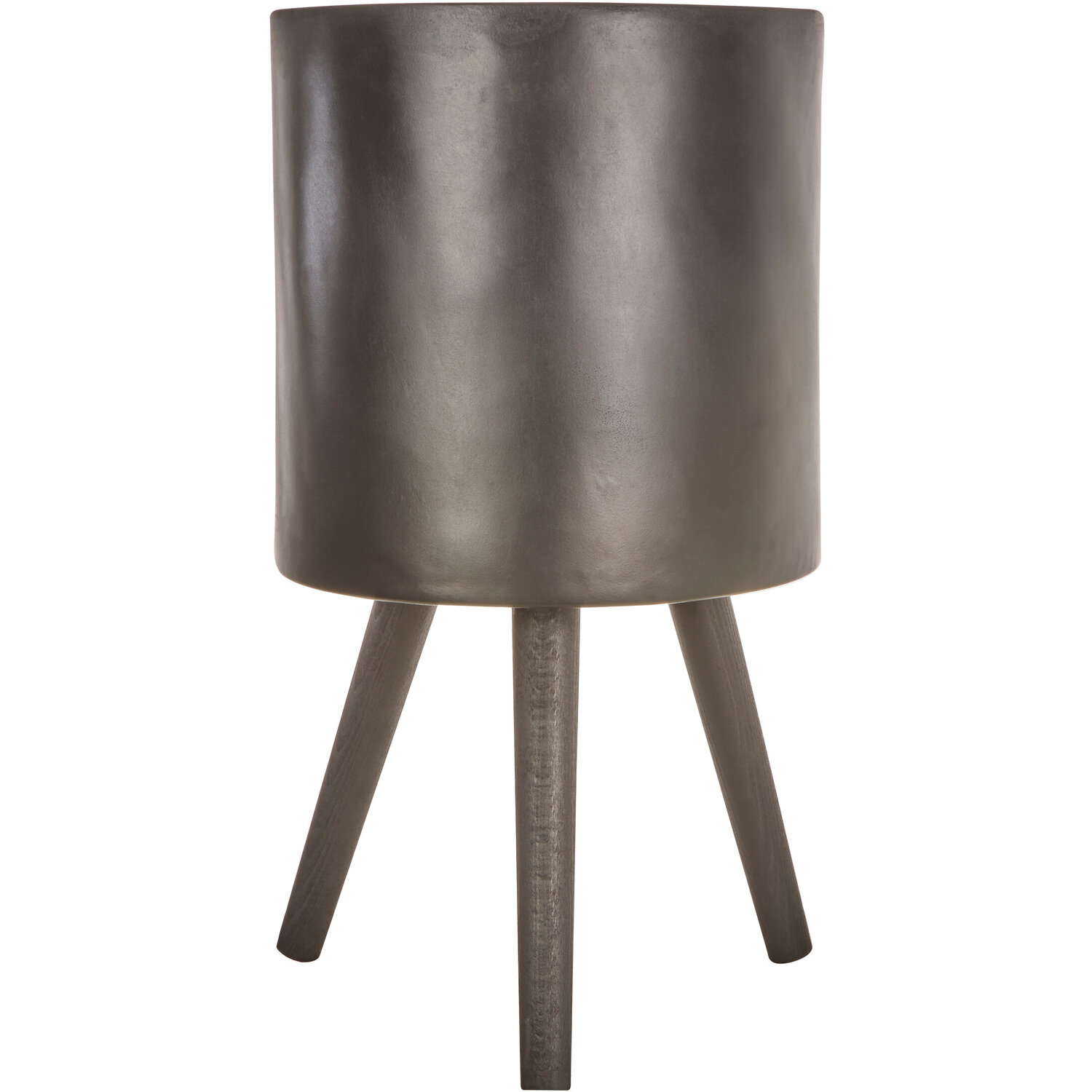 Darnell Large Black Finish Planter - Black