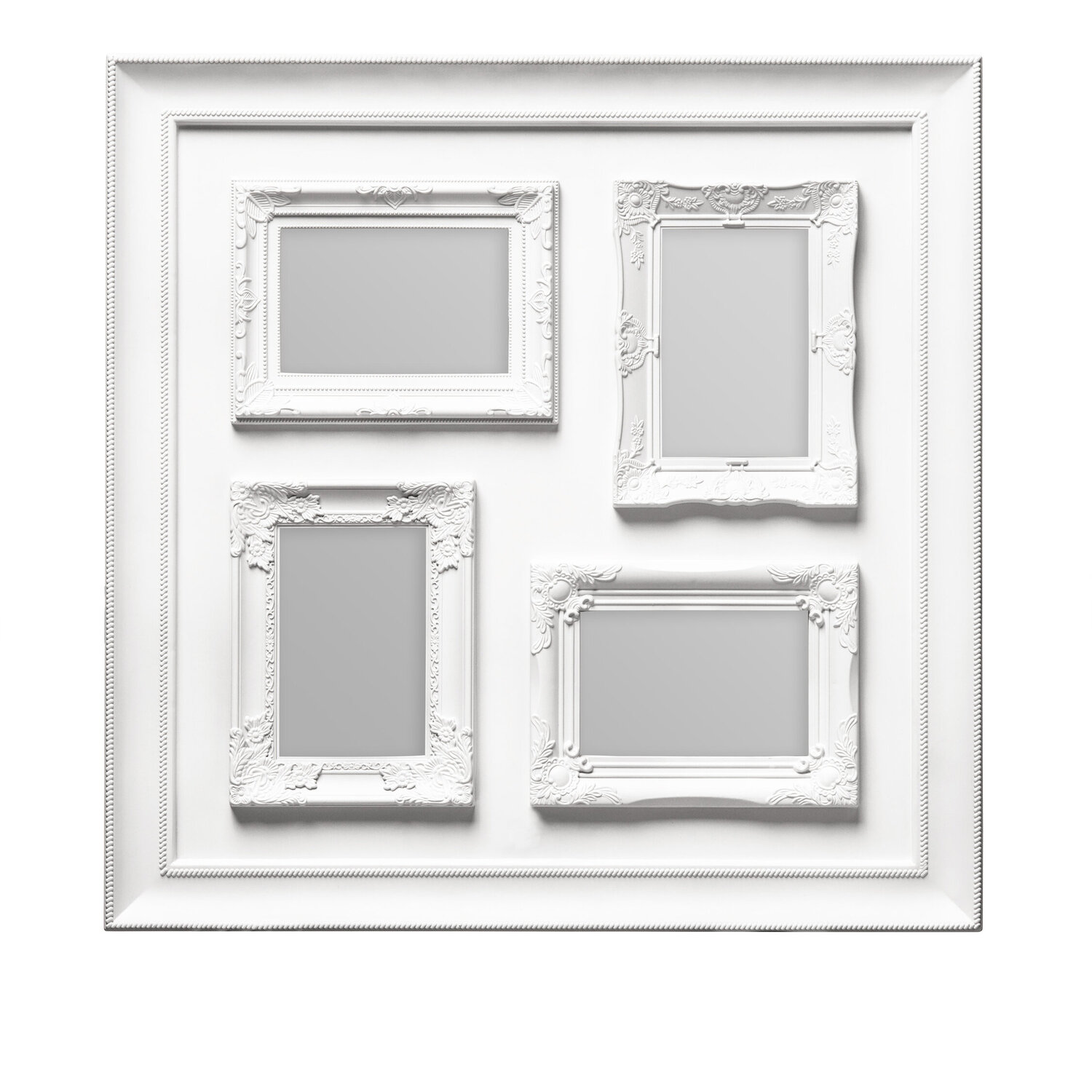 Maren 4 Photo White Plastic Multi Photo Frame - White