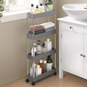 SONGMICS Narrow Storage Trolley with Wheels