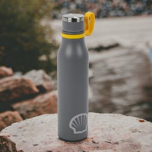 500ml Shell Flask Stainless Steel Thermal Insulated Bottle - Grey