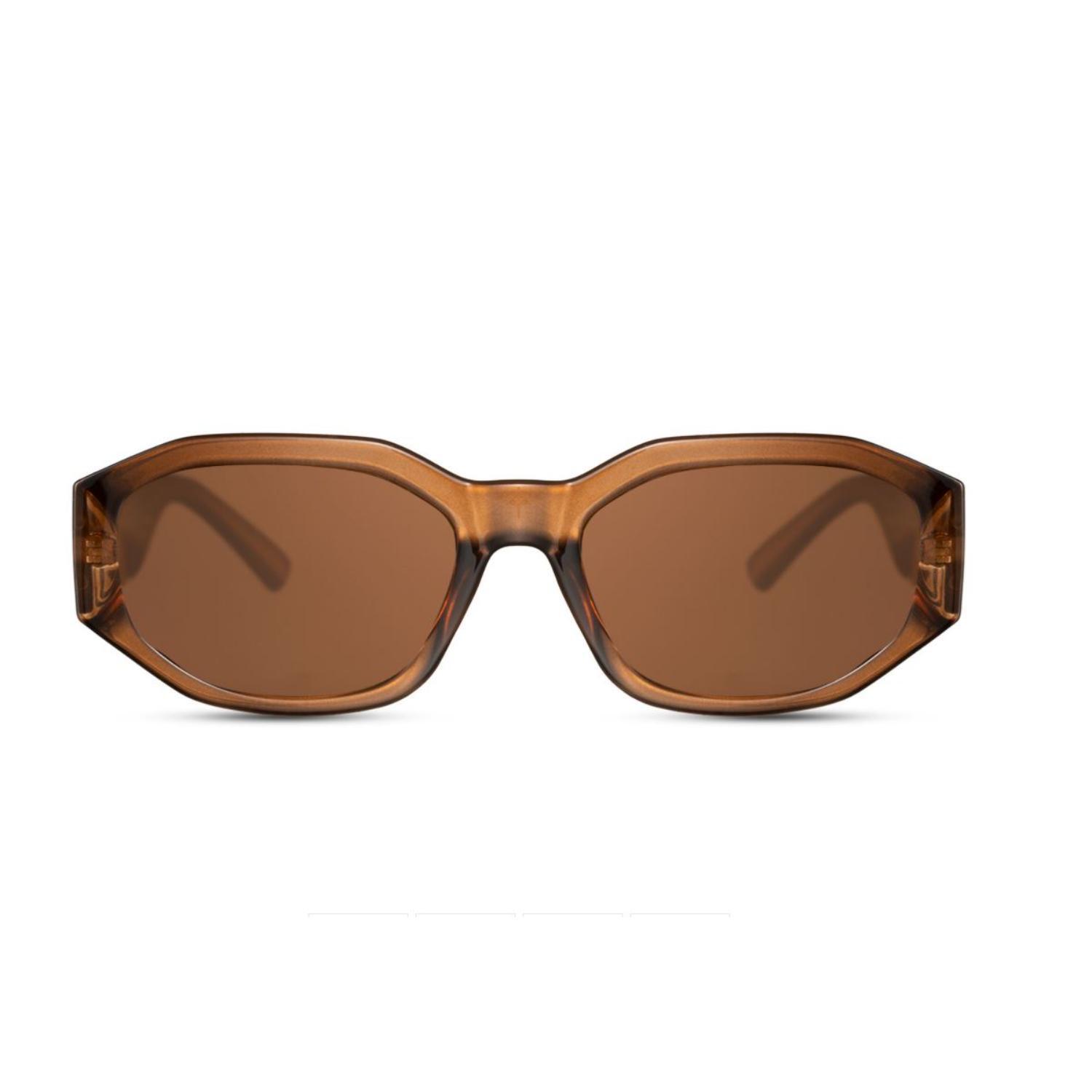 Sunglass Station Coastal Oval Unisex Sunglasses - Classic Brown