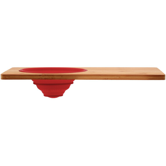 Aleki Bamboo Chopping Board With Silicone Colander
