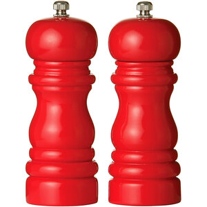Salta Red Hi Gloss Salt and Pepper Set