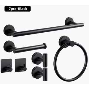 7Piece Wall Mount Bathroom Hardware Kit