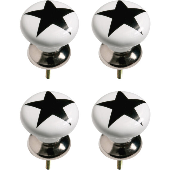 Set of 4 Star Drawer Knobs