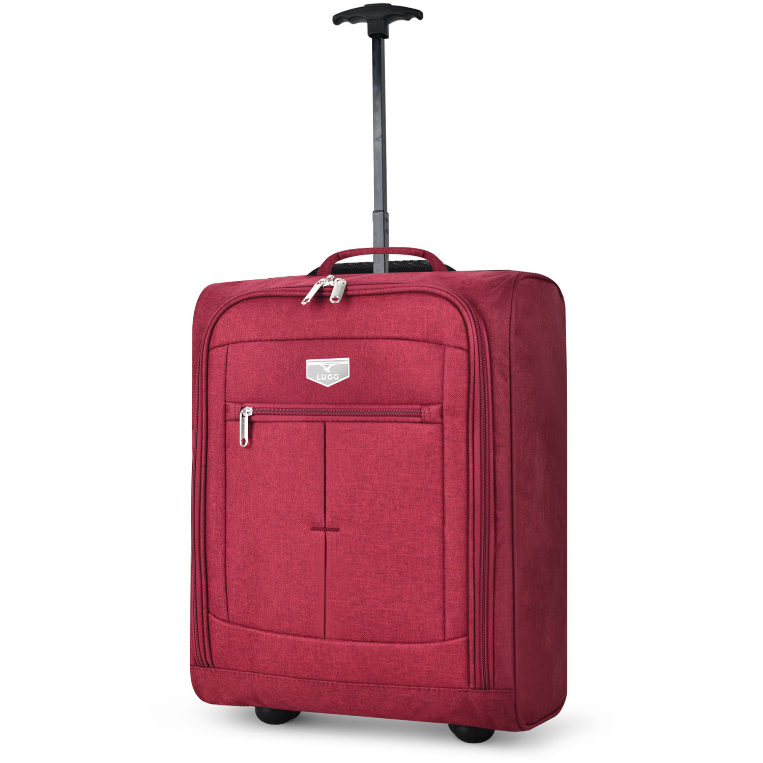 Lightweight Cabin Luggage with Wheels – Jupiter, 55x40x20cm in Red - Image 5