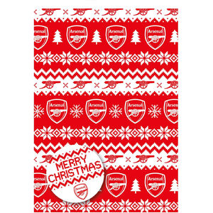Arsenal FC Christmas Gift Wrap Sheets
