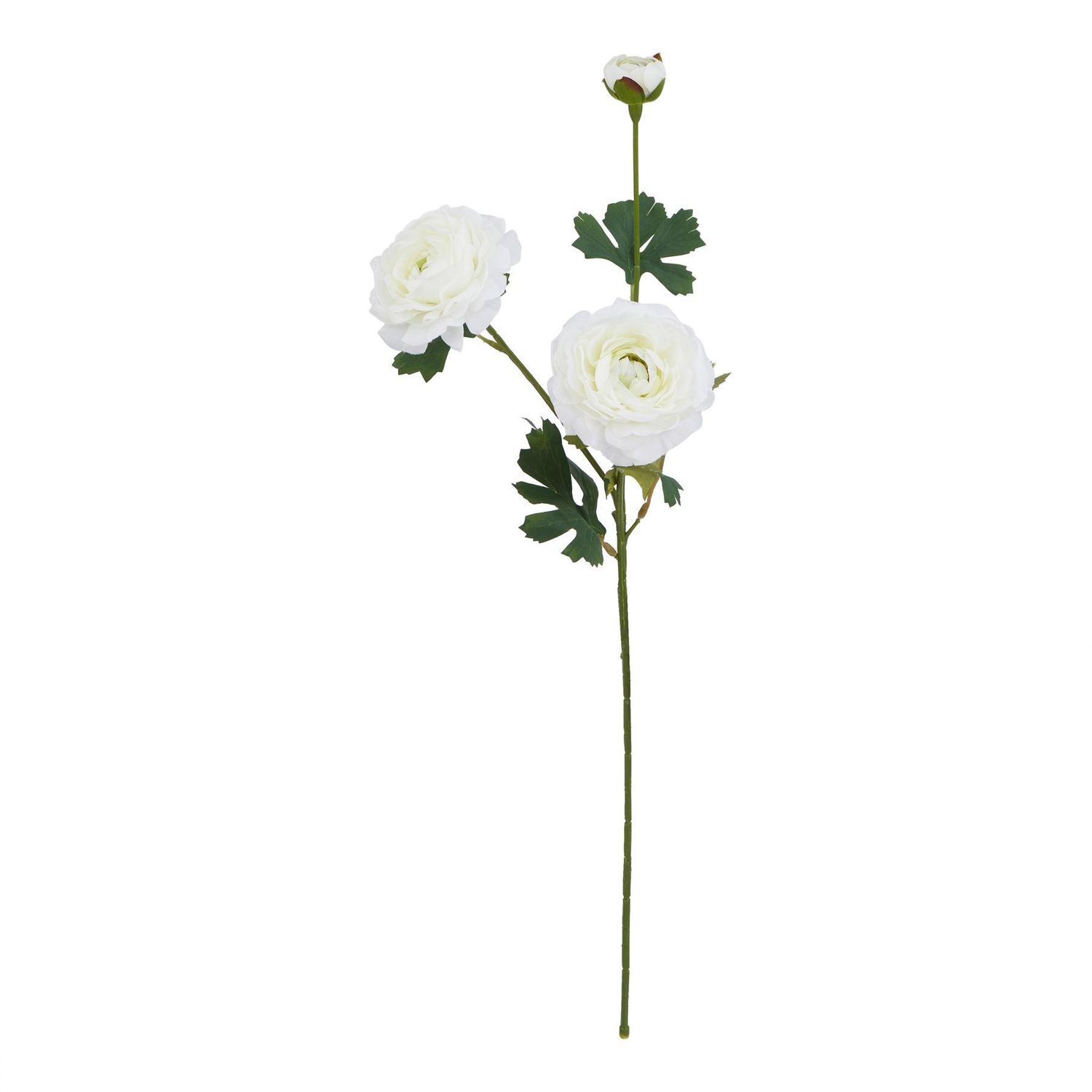 Hill Interiors The Natural Garden Collection Ranunculus Artificial Flower - White