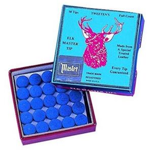 Elkmaster Leather Pool Cue Tips (Pack of 50)