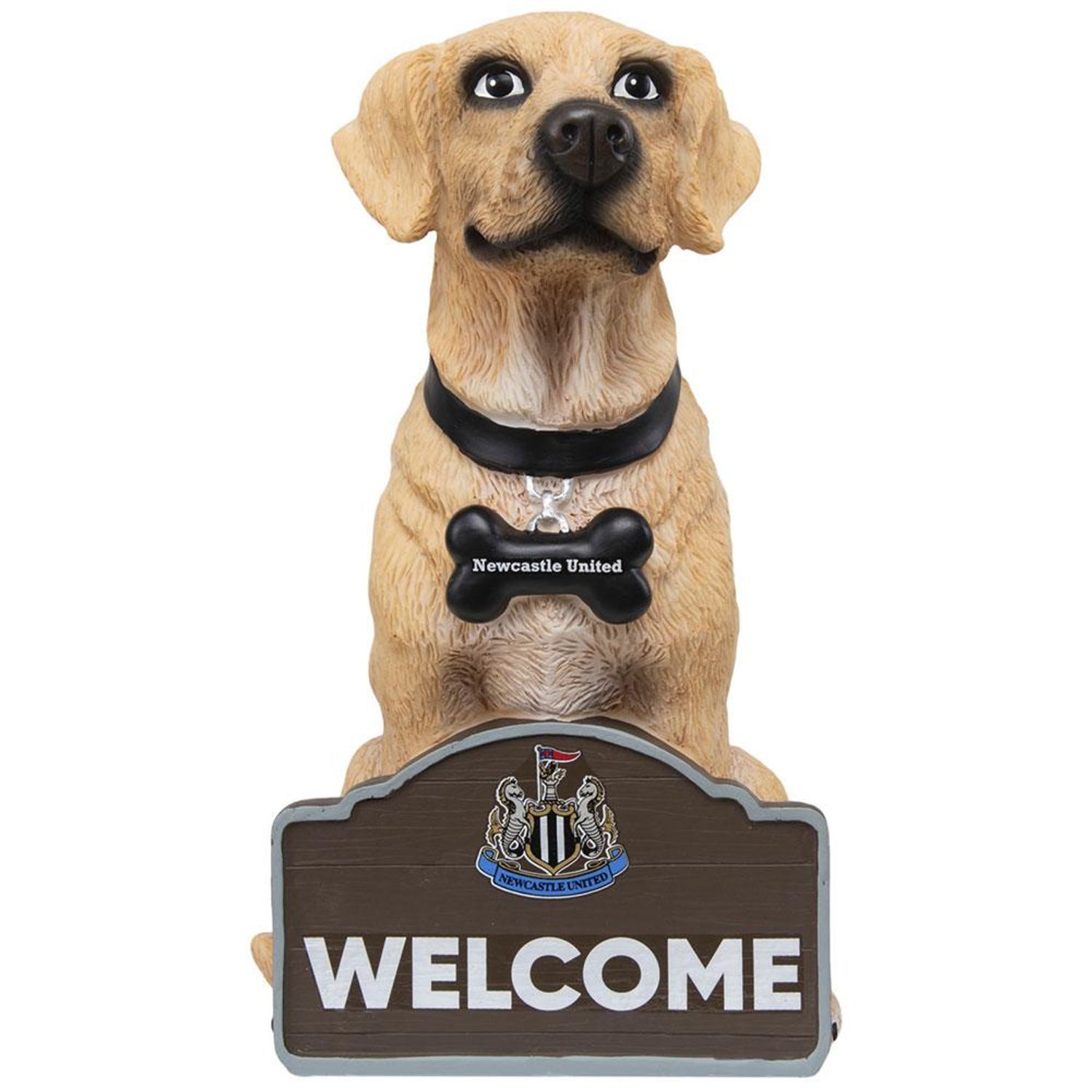Newcastle United Fc Labrador Garden Gnome - Brown/White/Black
