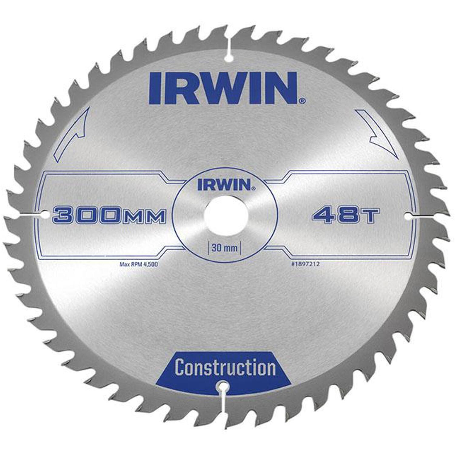 Irwin® 1897212 General Purpose Table & Mitre Saw Blade 300 X 30Mm X 48T Atb - Image 8