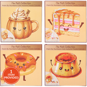 Paint By Numbers Cute Autumn Treats Canvas Kit