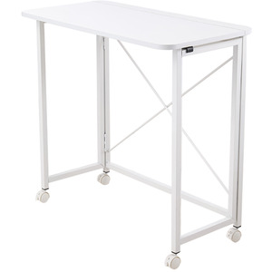 Folding Office Desk with Lockable Castors