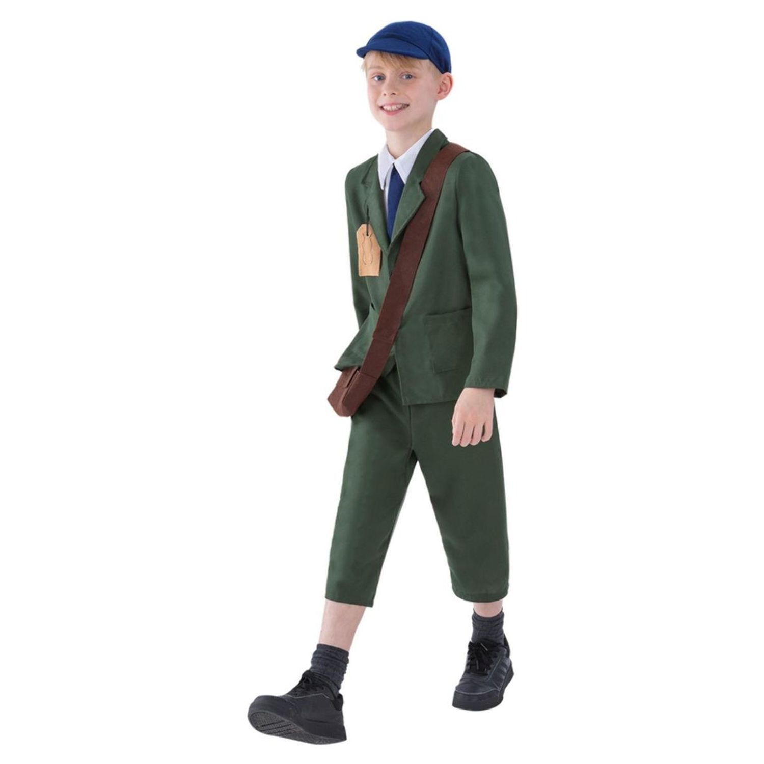 Smiffys Boys World War Ii Evacuee Costume Set - Green