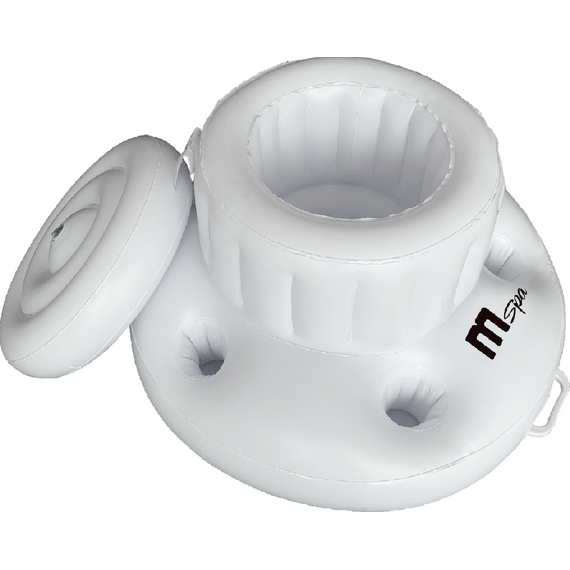 MSPA Inflatable Ice Box  Drinks Cooler for Hot Tubs-Floating Snack Holder Tray